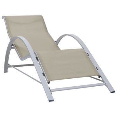 Sun Lounger Textile and Aluminium - Available In 3 Colours