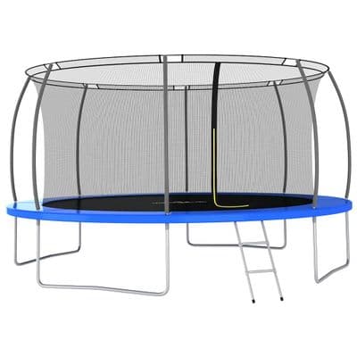 Trampoline Set Round  Blue Surround - Available In 5 Sizes