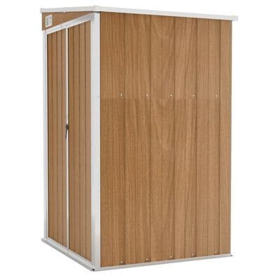 Wall-mounted Garden Shed 118x100x178 cm Galvanised Steel - Available In 4 Colours