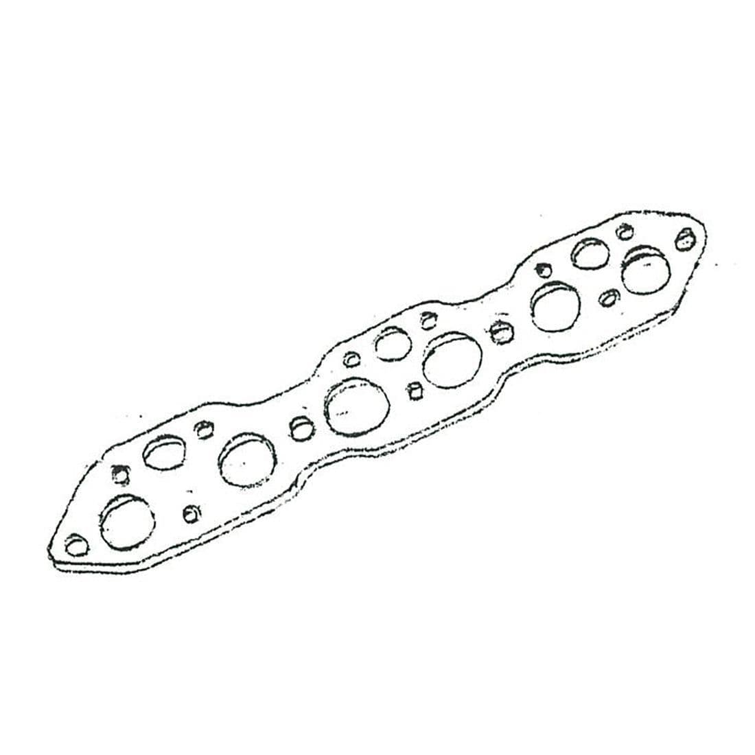 One New Exhaust Manifold w/Gaskets ＆ Elbows Fits Massey Ferguson 175, 175 UK, 178 UK, 180, 1844, 220 Backhoe Models Interchangeable with 1862807M1, 7 141 1 5litre Exhaust Manifold Gasket
