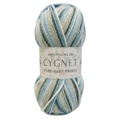 Cygnet Pure Baby Prints DK 100g (Pack of 10)