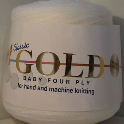 Woolcraft Gold 4 Ply Cones 400g (Singles)