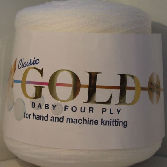 Woolcraft Gold 4 Ply Cones 400g (Singles)