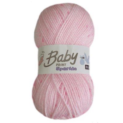 Woolcraft Baby Prints Sparkle DK 100g (Pack of 10)