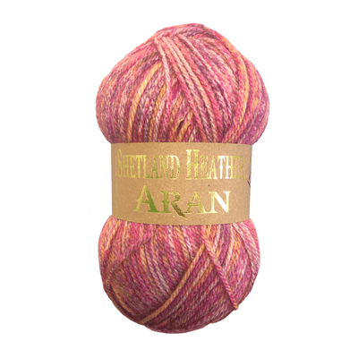 Woolcraft Shetland Heather Aran 100g (Pack of 10)