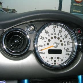 Interior trim parts in chrome