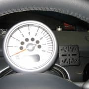 No holes rev counter mount