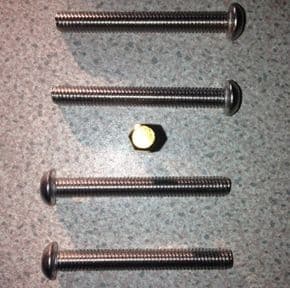 Security bolt kit for 2nd gen MINI