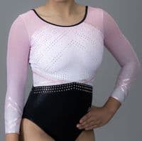 Aquamarine Leotard Black & Baby Pink