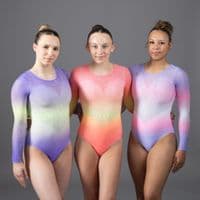 Bubble Gum Leotard Purple & Lime Green