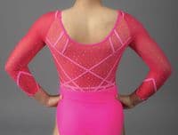 Elegance Leotard Neon Pink