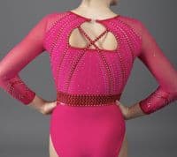Luna Leotard Cherry Pink