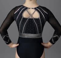 Luna Leotard in Black & Silver