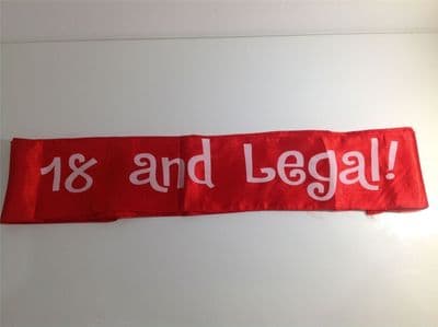 18th Birthday Party Sash
