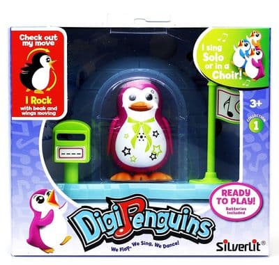 Digi PENGUINS - PINK PARKER- Igloo Playset - Interactive Toy   SOUNDS & MOVEMENT