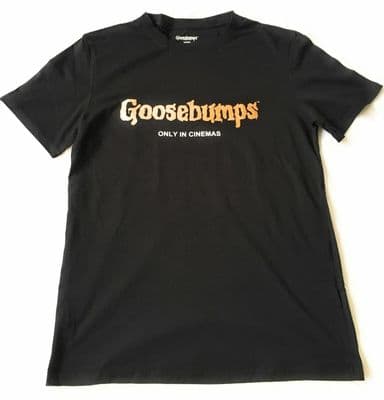 GOOSEBUMPS The Movie Promo BLACK T-Shirt - Medium - NEW