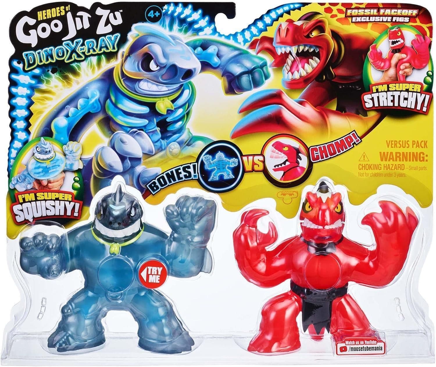 Heroes Of Goo Jit Zu - THRASH & VERAPZ - Double DINO X RAY PACK