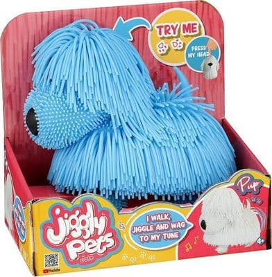 Jiggly Pets - BLUE PUP - Walks, Jiggles & Wags To the Tune