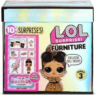 L.O.L Surprise FURNITURE Set - Includes 1 LOL DOLL 10 Surprises