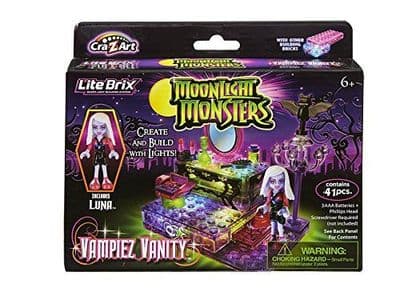 Lite Brix Moonlight MONSTERS Vampiez VANITY - 41 Pieces - NEW
