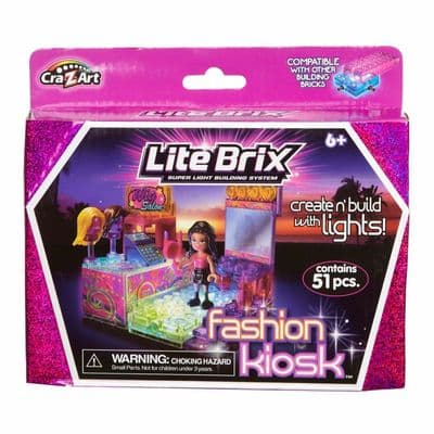 Lite Brix - WIG FASHION KIOSK - 51 Pieces
