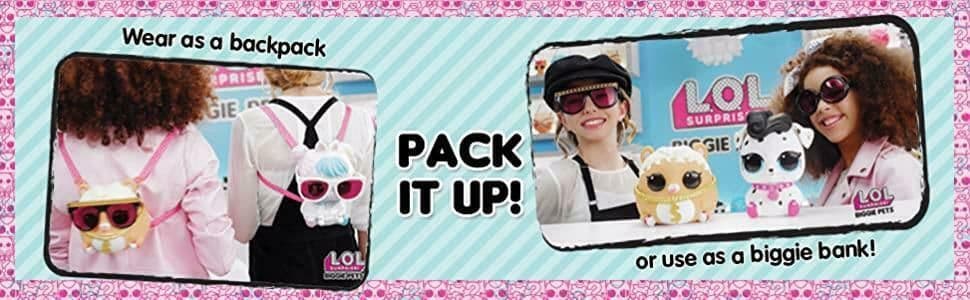 L.O.L. Surprise! Mascota Biggie Pets - D.J. K9 con 15 Sorpresas, Incluye Estuche de Oro Rosa, 60 L.O.L. Surprise! Mascota Biggie Pets - D.J. K9 con 15 Sorpresas, Incluye Estuche de Oro Rosa, 60