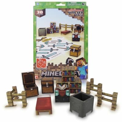 Minecraft Paper Craft Utility Pack - Over 30 Pieces - NEW