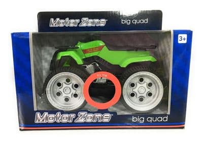 Motor Zone  Freewheeling -  BIG QUAD BIKE With Sounds - Green - NEW
