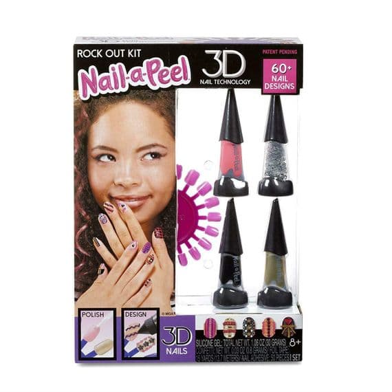 Nail-A-Peel - ROCK OUT KIT - 3D Nail Technology - 60+ Designs - NEW