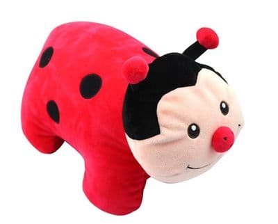 Necknapperz - DOTTY THER LADYBUG  - Ladybird Plush Neck Pillow