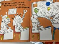 Set 0f 7 Fantastic ALIEN, Robots, Knights  Activity STICKER BOOKS