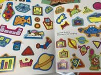 Set 0f 7 Fantastic ALIEN, Robots, Knights  Activity STICKER BOOKS