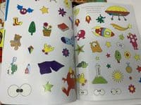 Set 0f 7 Fantastic ALIEN, Robots, Knights  Activity STICKER BOOKS