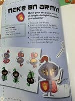 Set 0f 7 Fantastic ALIEN, Robots, Knights  Activity STICKER BOOKS