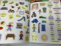 Set 0f 7 Fantastic ALIEN, Robots, Knights  Activity STICKER BOOKS