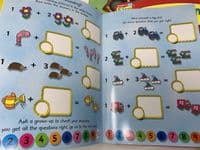 Set 0f 7 Fantastic ALIEN, Robots, Knights  Activity STICKER BOOKS