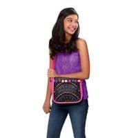Shimmer N' Sparkle POM POM MESSENGER BAG - Create Your Own BAG - NEW