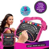 Shimmer N' Sparkle POM POM MESSENGER BAG - Create Your Own BAG - NEW