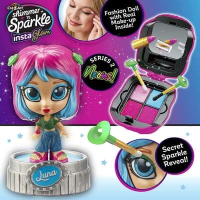 Shimmer & Sparkle INSTAGLAM Make up Girls - NEON LUNA - Secret Sparkle Reveal