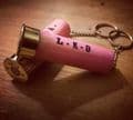 Personalised 12 Bore Cartridge Keyring