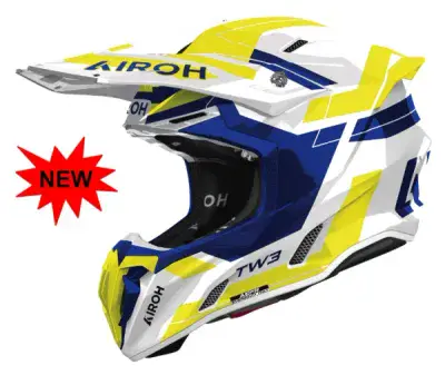 AIROH TWIST 3 DYNASTY BLUE-YELLOW
