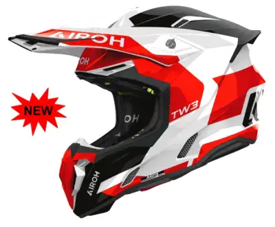 AIROH TWIST 3 FANCY GLOSS RED-BLACK