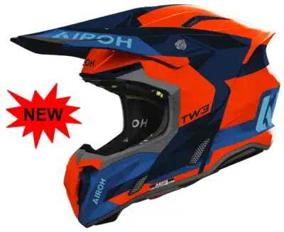 AIROH TWIST 3 FANCY ORANGE-BLUE GLOSS