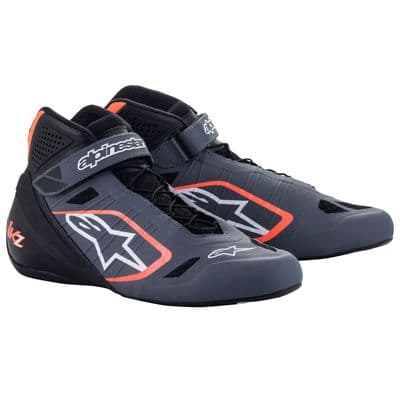 ALPINE STARS TECH 1KX V2  BOOTS ANTH/BLACK/FLUO ORANGE