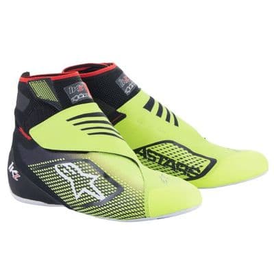 ALPINE STARS TECH 1KZ V2 BLACK/FLO YELLOW