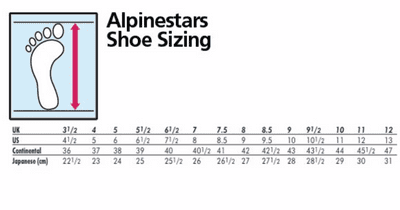 BOOTS SIZE CHART