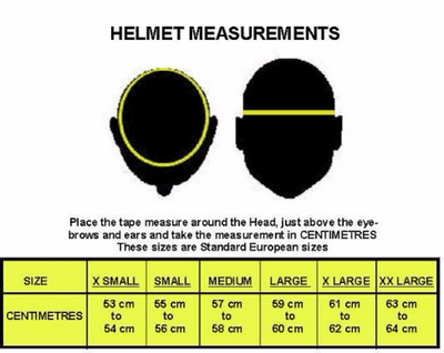HELMET MEASURING GUIDE