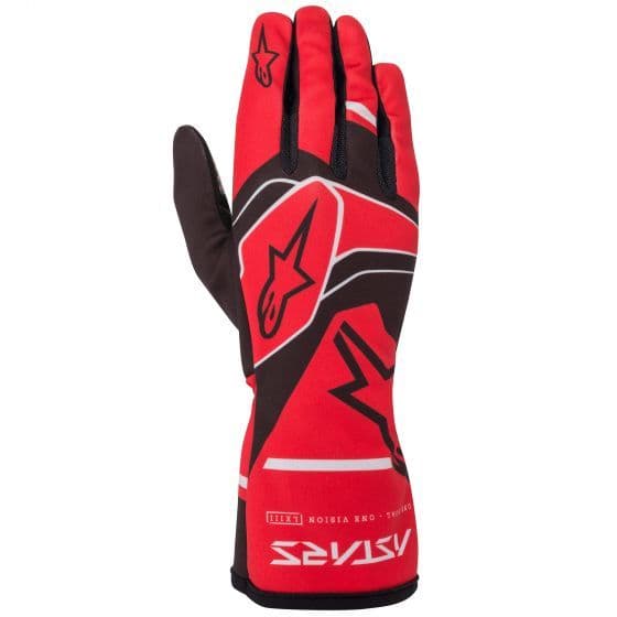 Alpinestars Tech 1K Race V2 Handschuh – One Vision, Schwarz/anthrazit, Größe XL