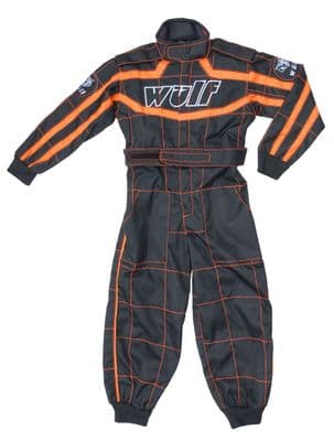 KIDS WULF SUIT BLACK/FLO ORANGE