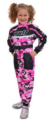 KIDS WULF SUIT PINK CAMO
